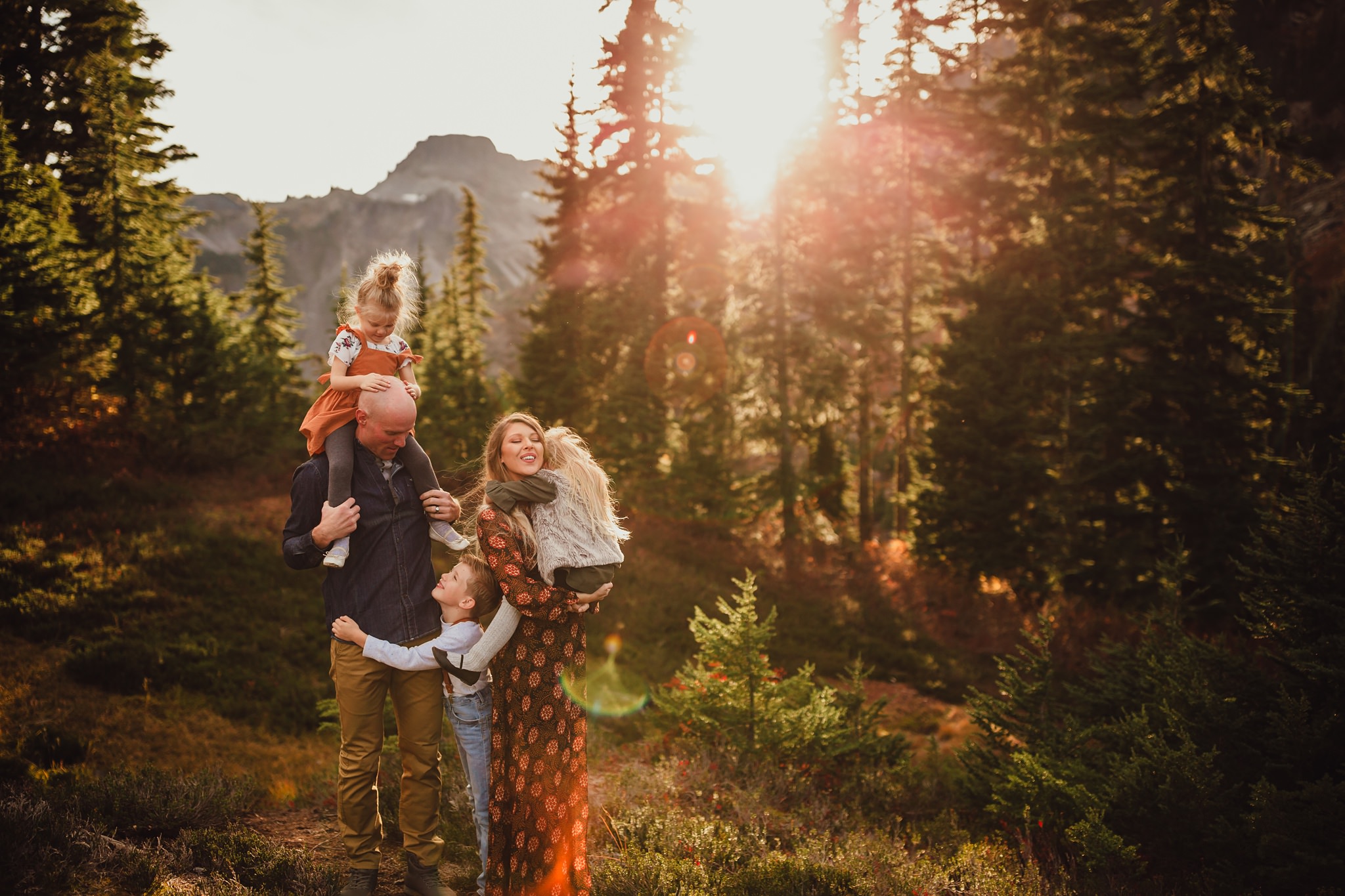 family pictures at mount baker