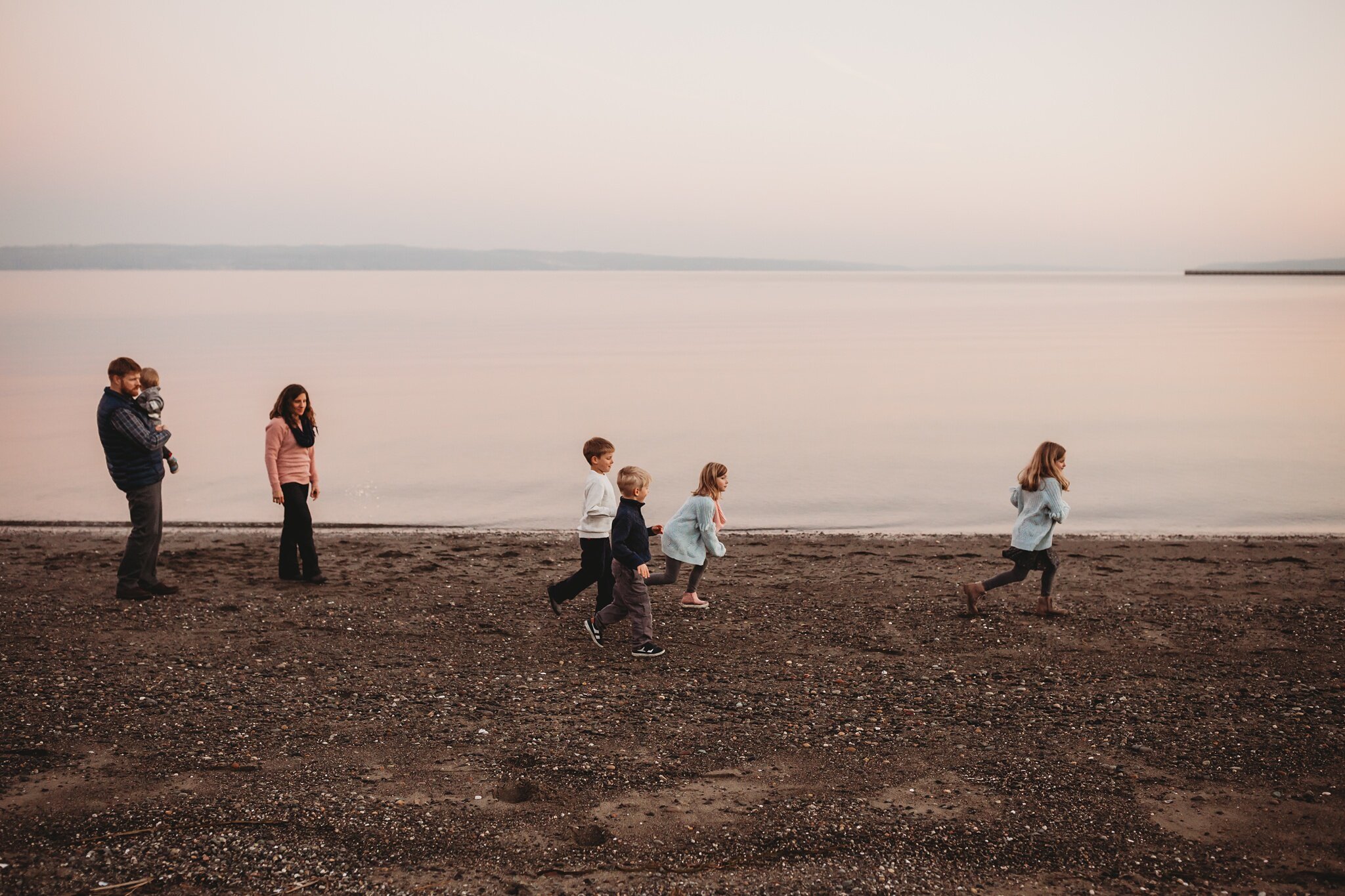 Family portraits at Whidbey island