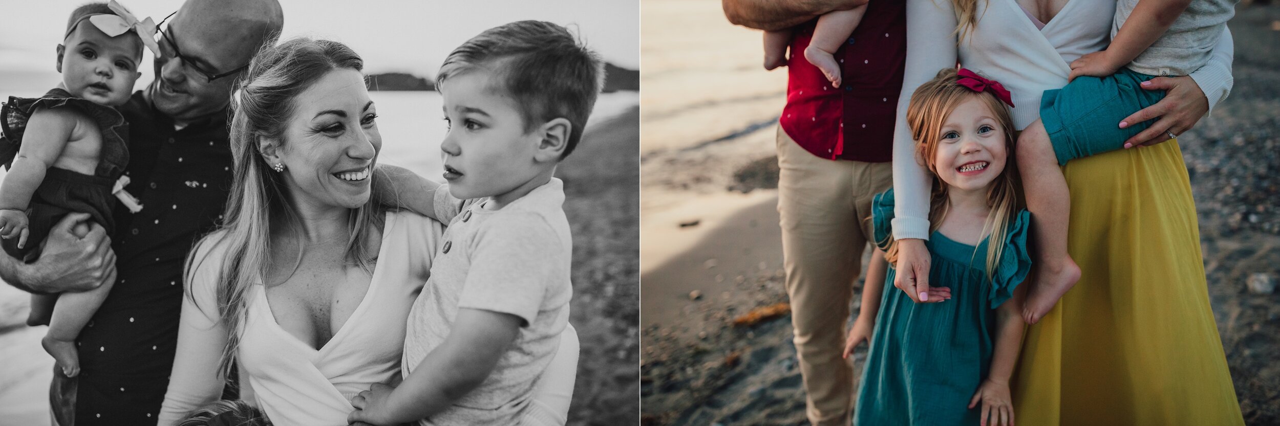  Kara Chappell Photography documents gorgeous styled family at west beach on Deception Pass State Park. 