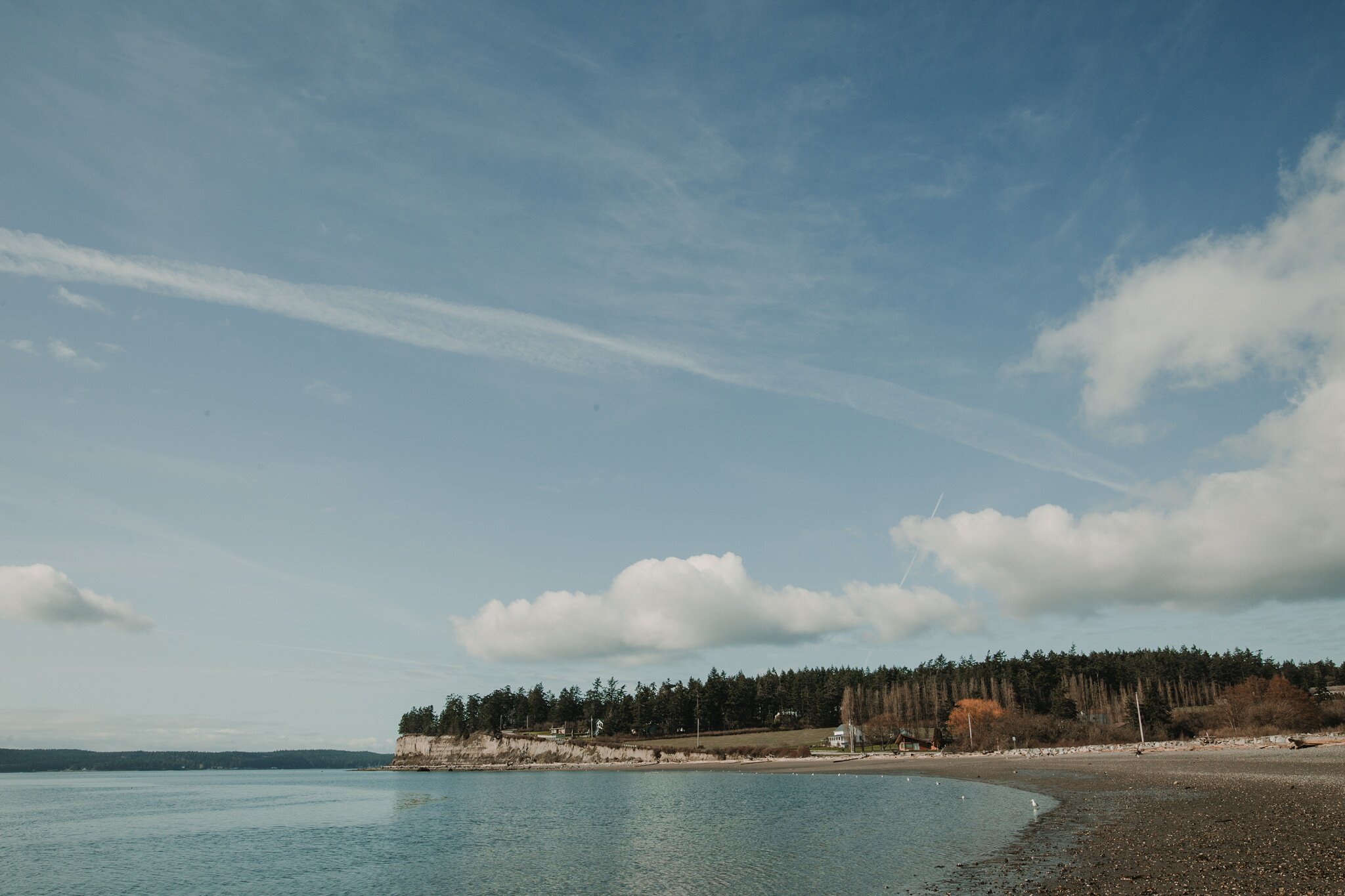 view from monroe beach on Whidbey Island