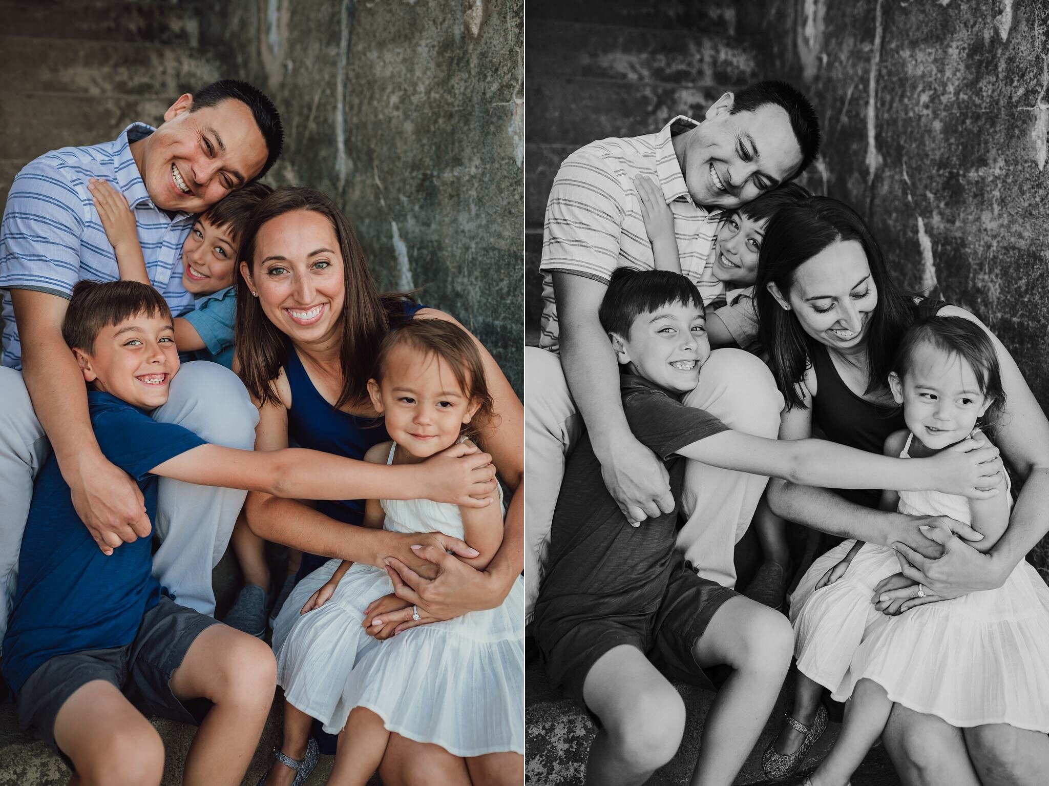 Beautiful extended family photos taken by Kara Chappell Photography at Fort Casey State Park on Whidbey Island.