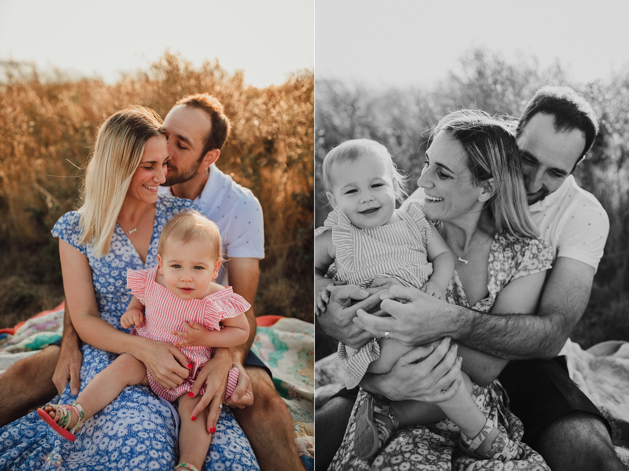 Beautiful extended family photos taken by Kara Chappell Photography at Fort Casey State Park on Whidbey Island.