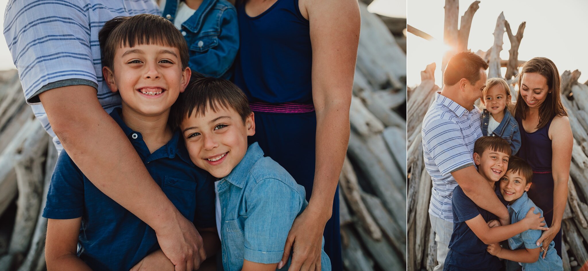 Beautiful extended family photos taken by Kara Chappell Photography at Fort Casey State Park on Whidbey Island.