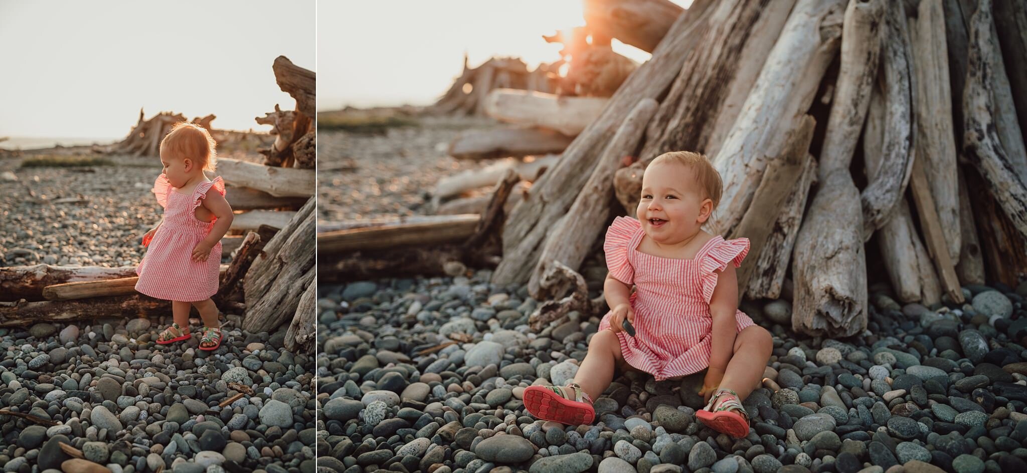 Beautiful extended family photos taken by Kara Chappell Photography at Fort Casey State Park on Whidbey Island.