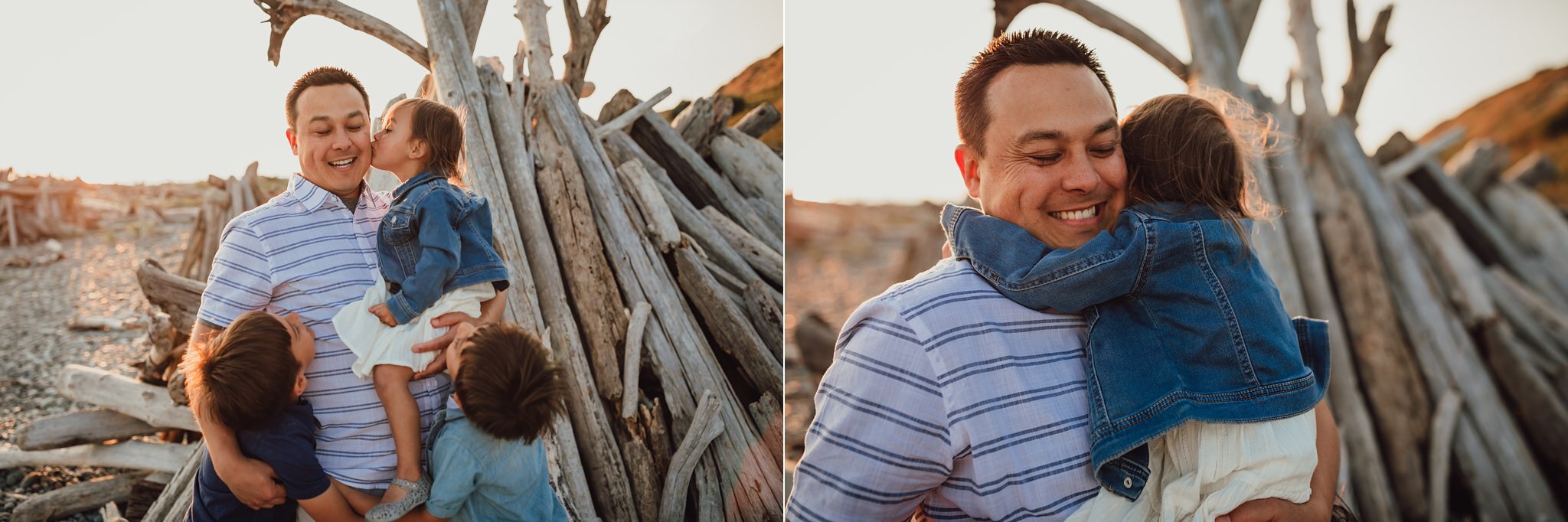 Beautiful extended family photos taken by Kara Chappell Photography at Fort Casey State Park on Whidbey Island.