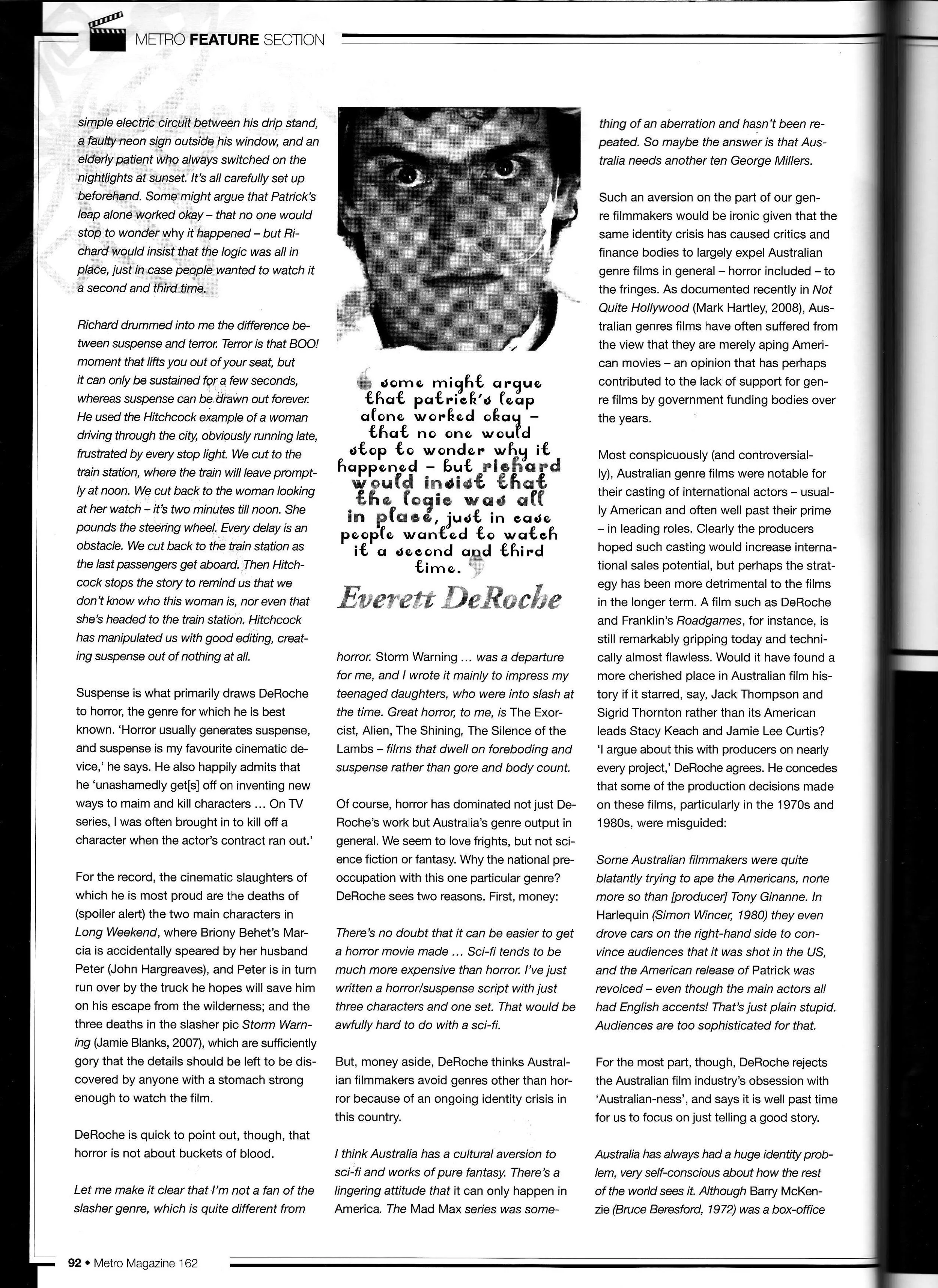 "Master of Darkness" 4, published in Metro Magazine #162