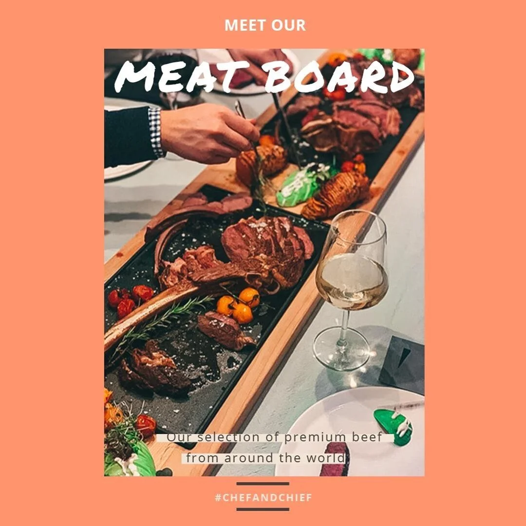 MEATLOVERS; Meet our MEAT BOARD ! 🥩⁠
⁠
Our meat board is the main dish our guests seem to love the most. It gets picked over and over again so it remains on our menu as a guests' favourite.⁠
⁠
Imagine a wide selection of premium cuts from all over t