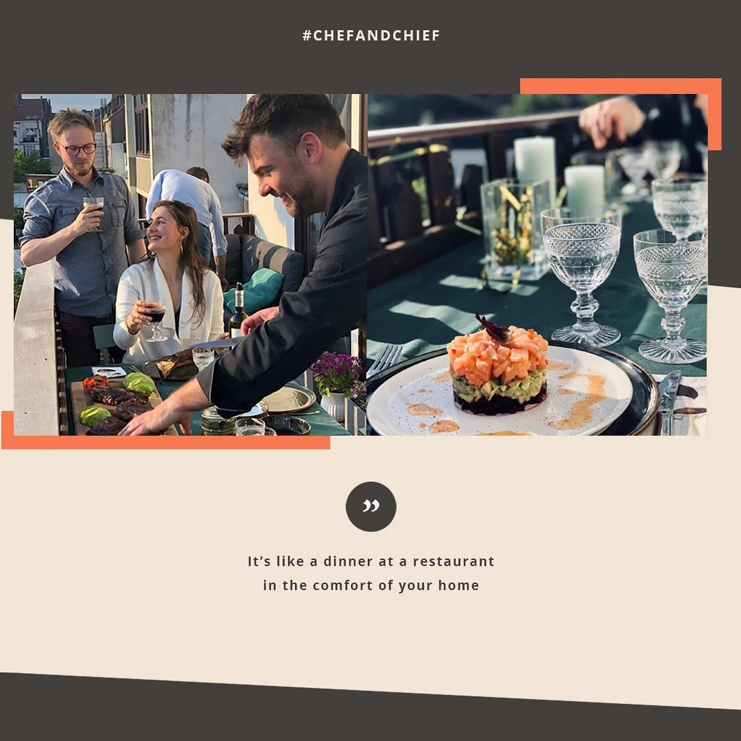 The bookings are rolling in, thank you for your support!⁠⁠ 🍴
⁠⁠
Are you curious about our services for your cosy dinner at home? Or are you looking for someone to cater your event?⁠⁠
⁠⁠
Don't hesitate to contact us for more information!⁠⁠ 📇
⁠⁠
#che