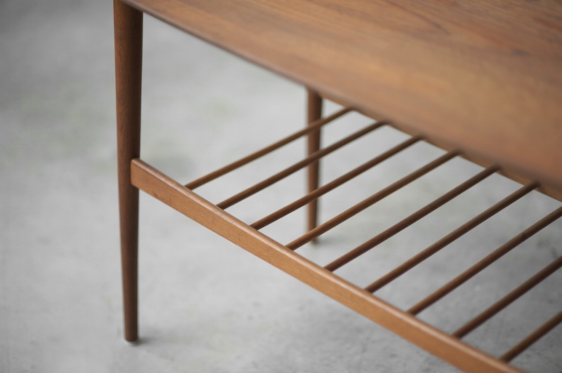 Vintage Danish teak coffee table refinished for our customer.