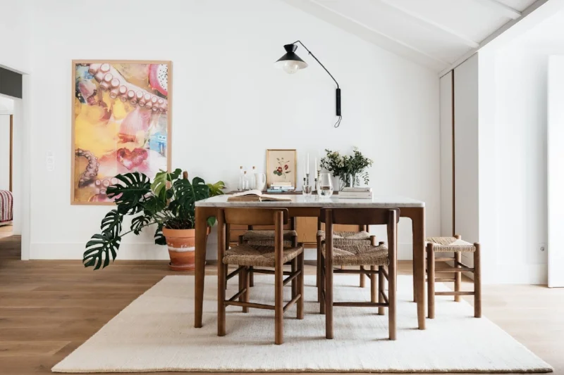 Dining area in the Deluxe two bedroom.