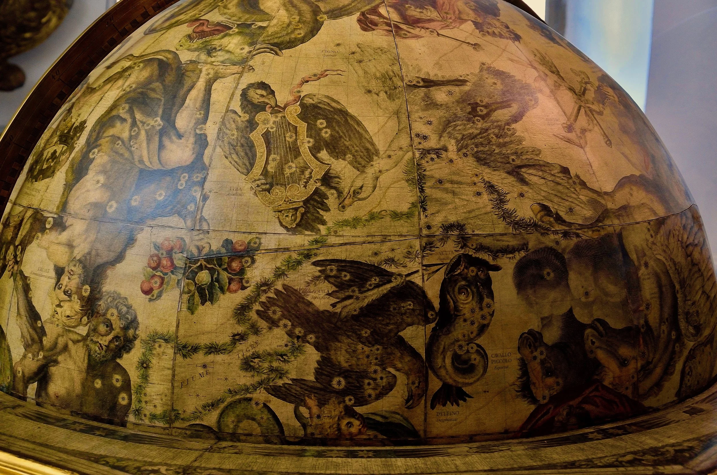 Francesco Coronelli, Celestial globe . Edition Paris 1803, from the original plates of 1693. Venice, Museo Storico Navale, Inv. N° 5935. Gift of Licio Salvagno, Former Collection Beistegui. Photo: Chiara Enzo and Marta Naturale, 2016