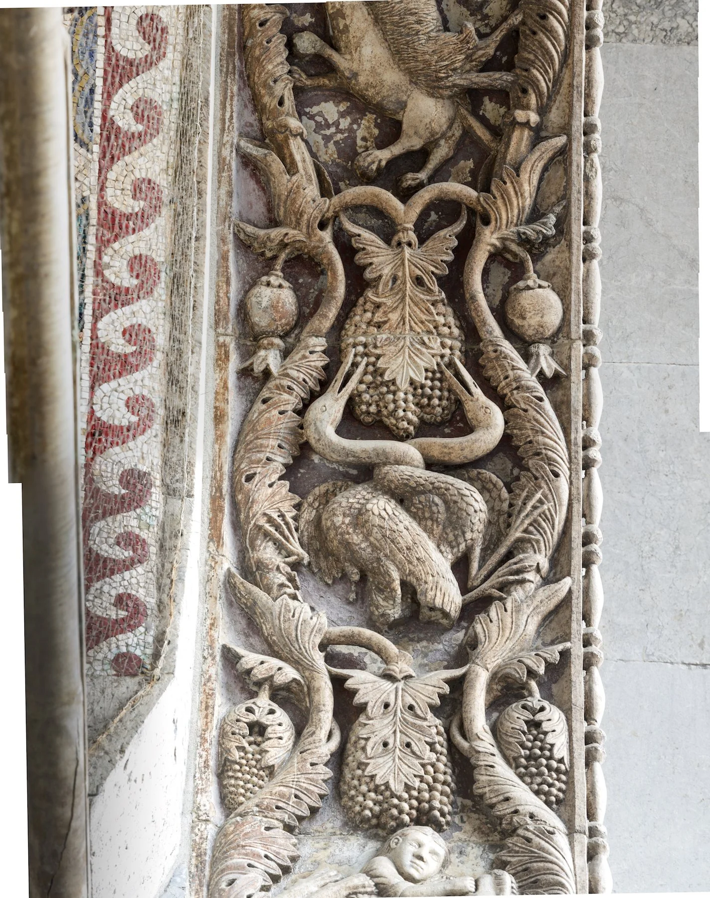 19. Venice, St. Mark's main portal, lesser archivolt: a segment of the bas-relief. Unknown author, 13th century.