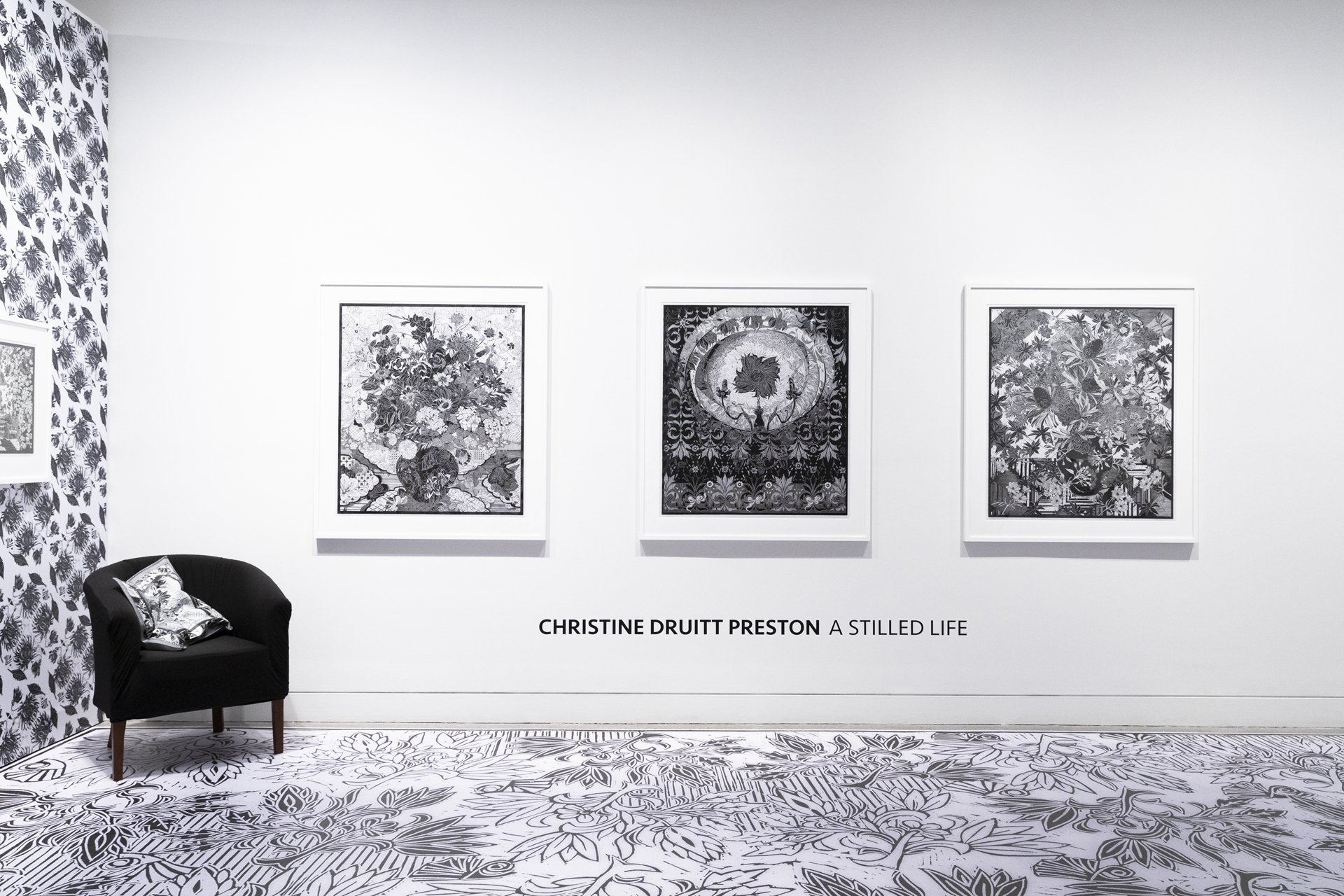 Quintet - A Stilled Life - Install-Hazelhurst print suite 2022