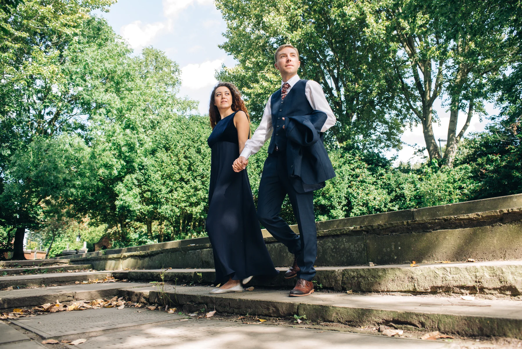 3 PIECE NAVY BLUE FIRST CLASS MATERIAL. 