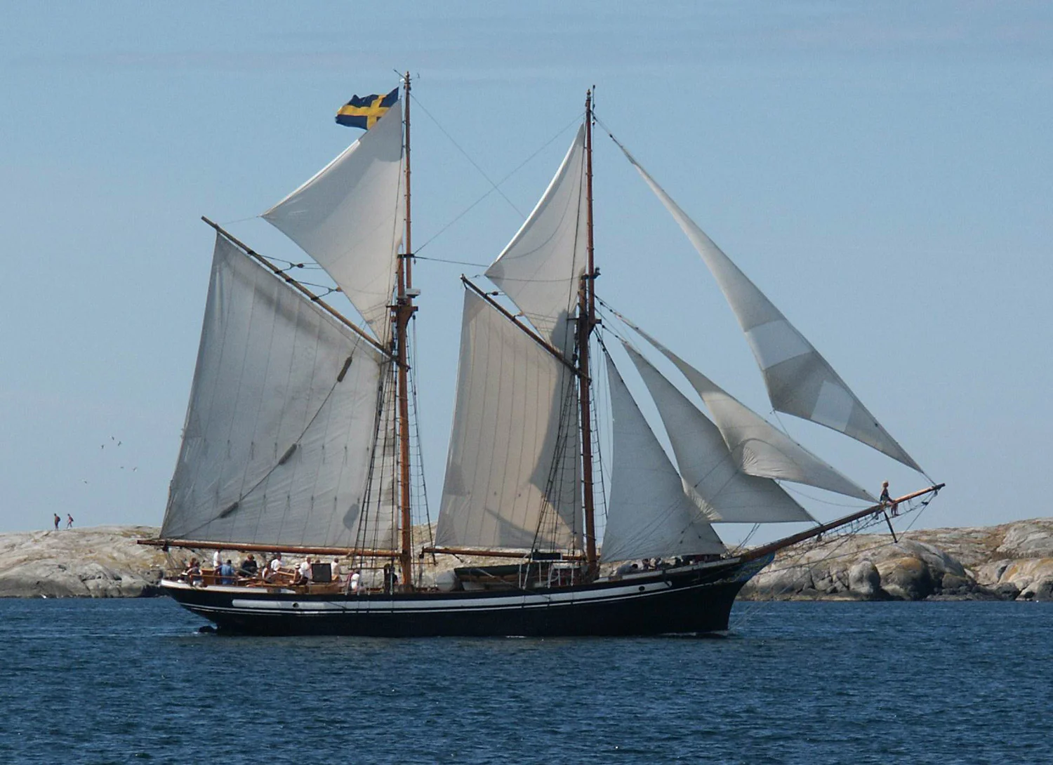 Seilskuten Atene. Her fotografert i sitt hjemmelige farvann på den svenske vestkysten. Fotograf: Nordevent GmbH - Nordevent GmbH - CC BY-SA 2.0