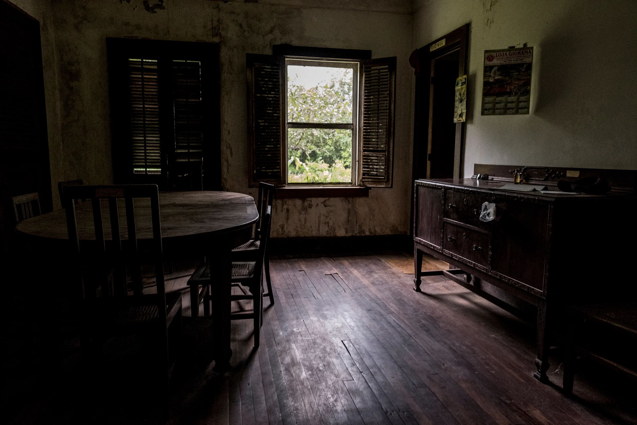  2/6/2017 Fordlandia, Brazil  Original wood floors and furniture adorn the old American Club in the American Village section of Fordlandia. The American-style home, built in the 1920's by Ford Motor Company, is currently occupied by Eliseu Nogueira, 