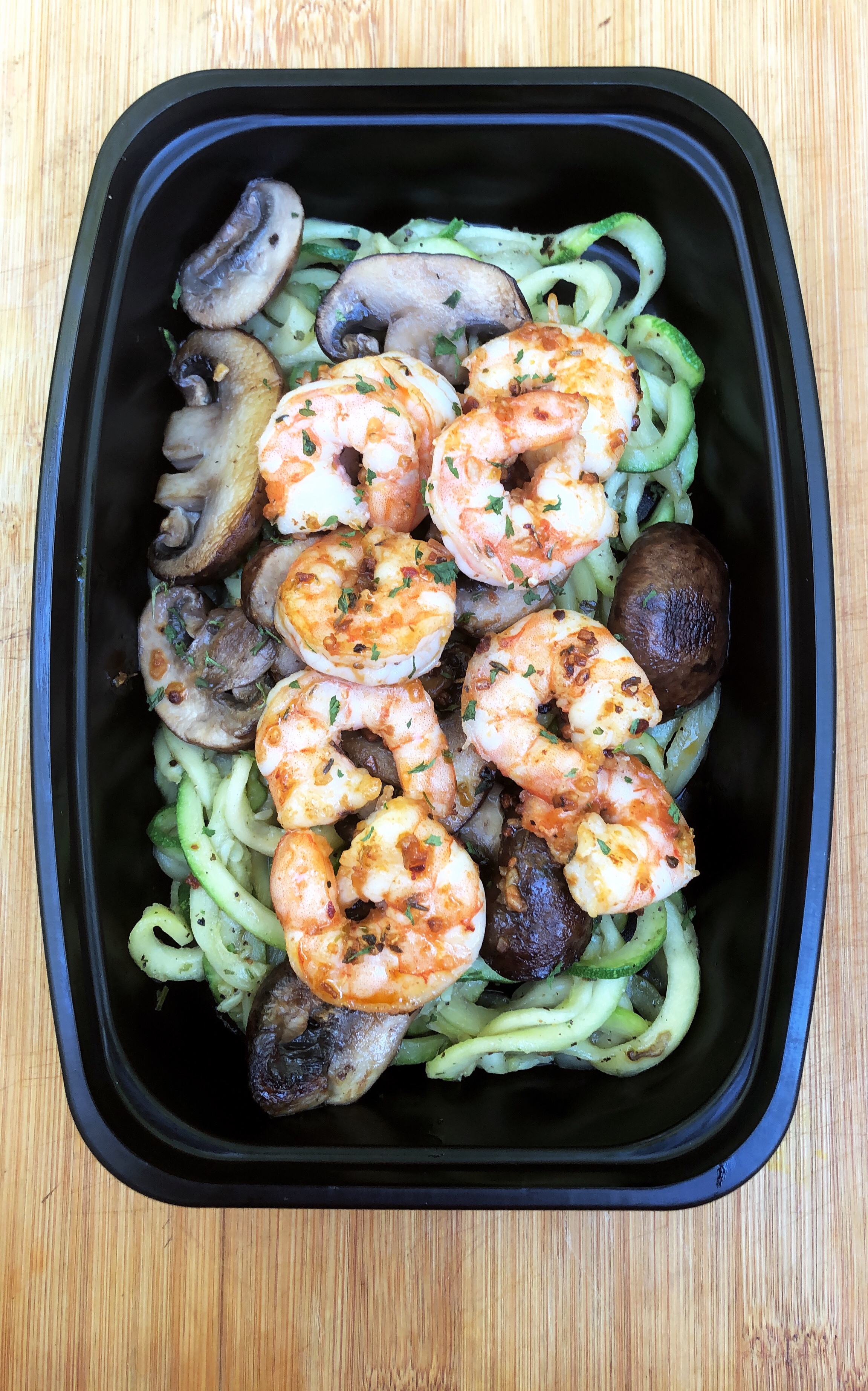 Grilled Shrimp &amp; Zucchini Noodles 