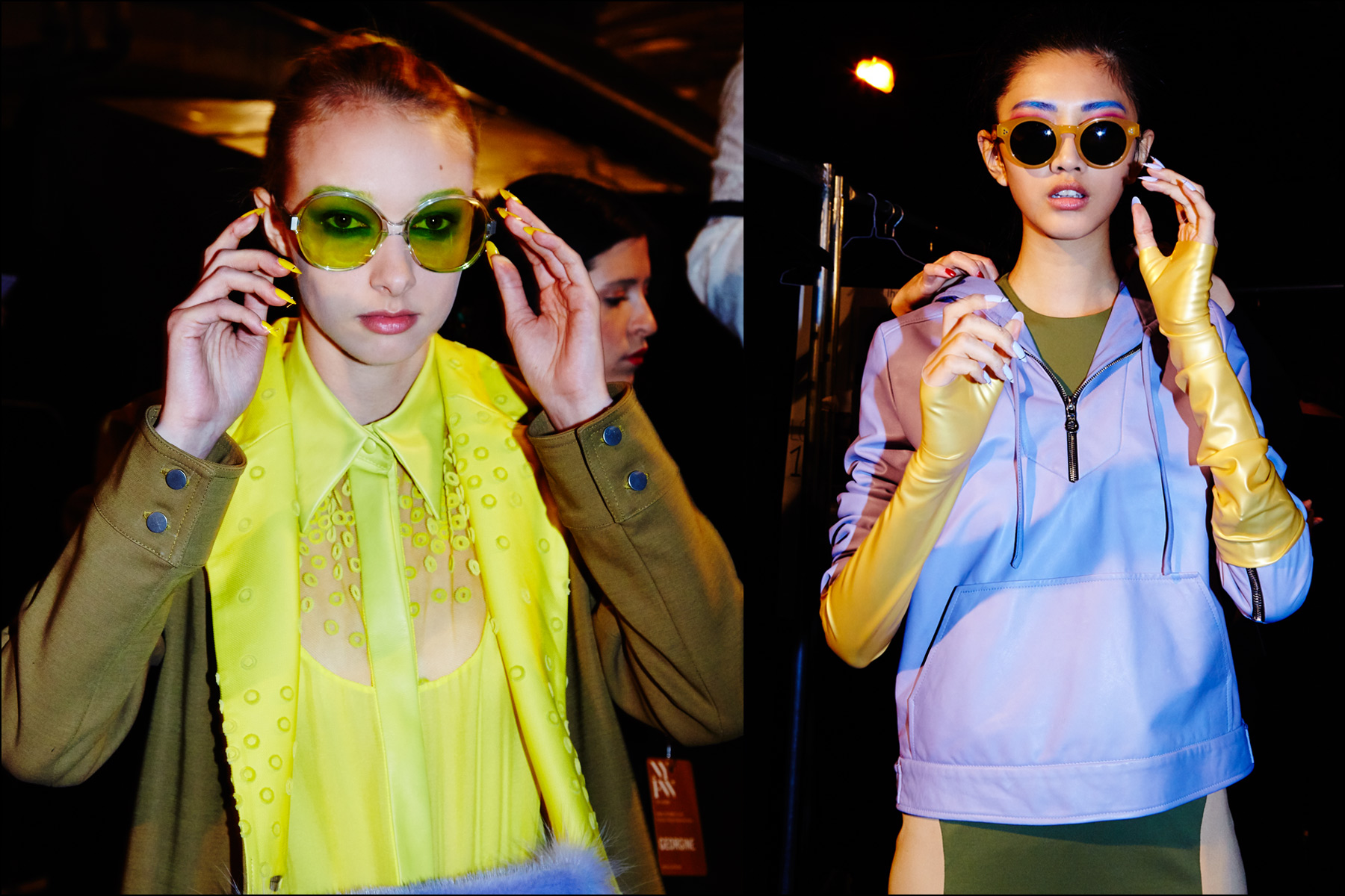 Models in sunglasses at Georgine