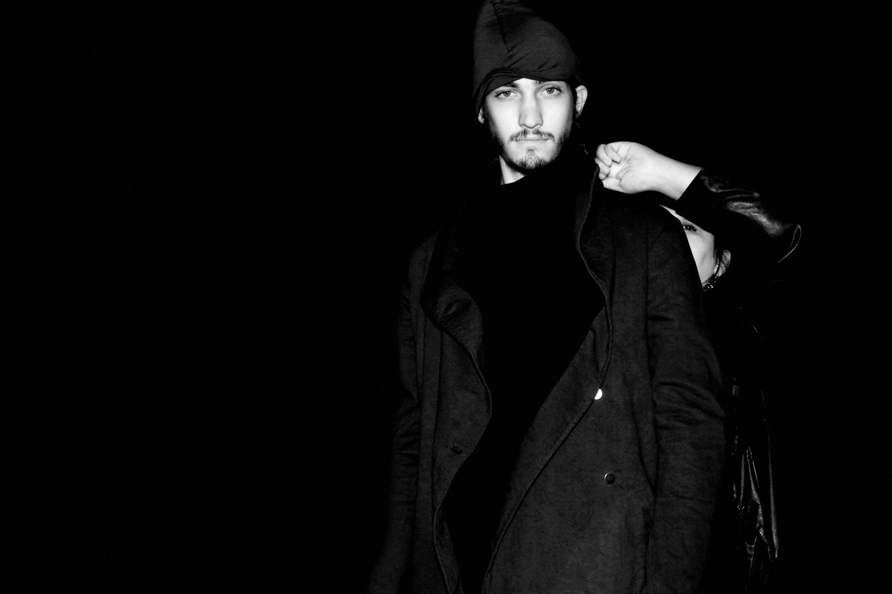 Male model in outerwear