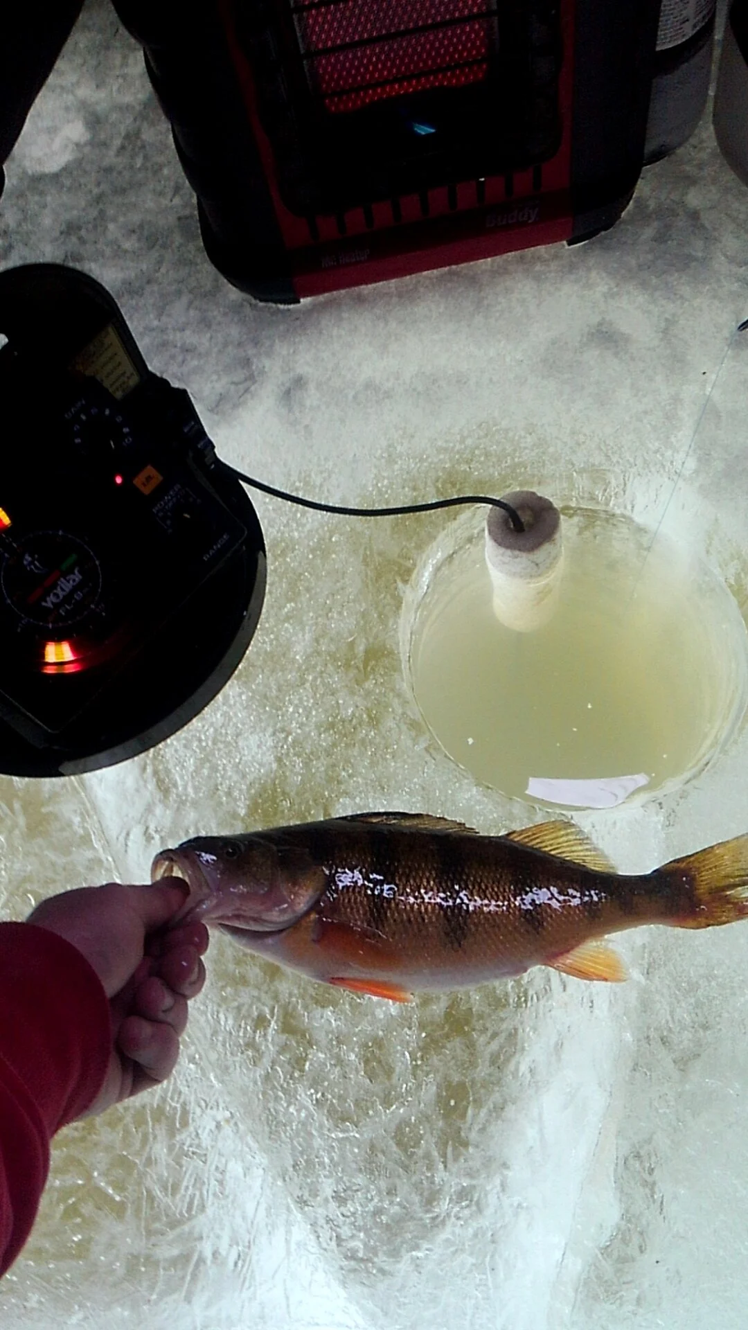 Ice fishing just gets better and better