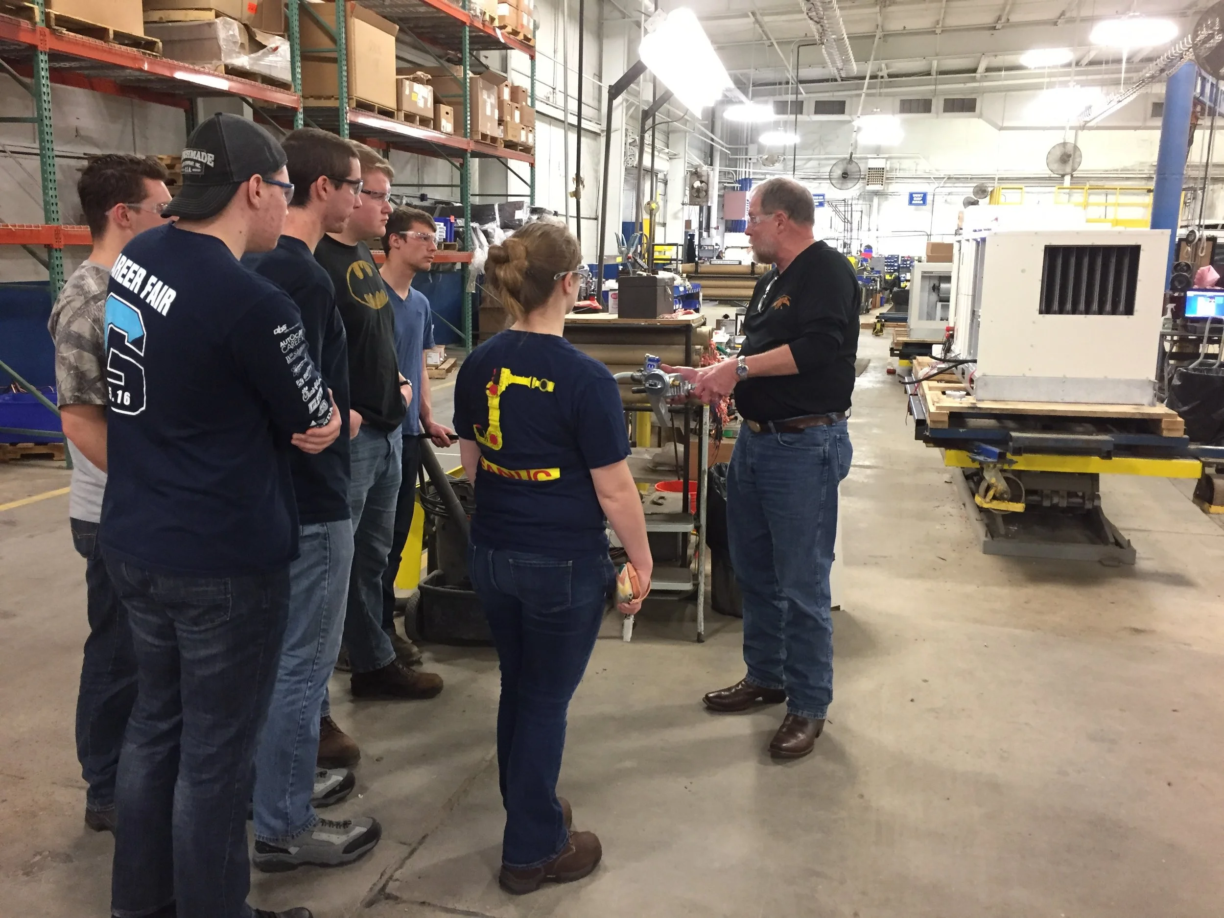 Grove City College Students on Reznor Factory Tour