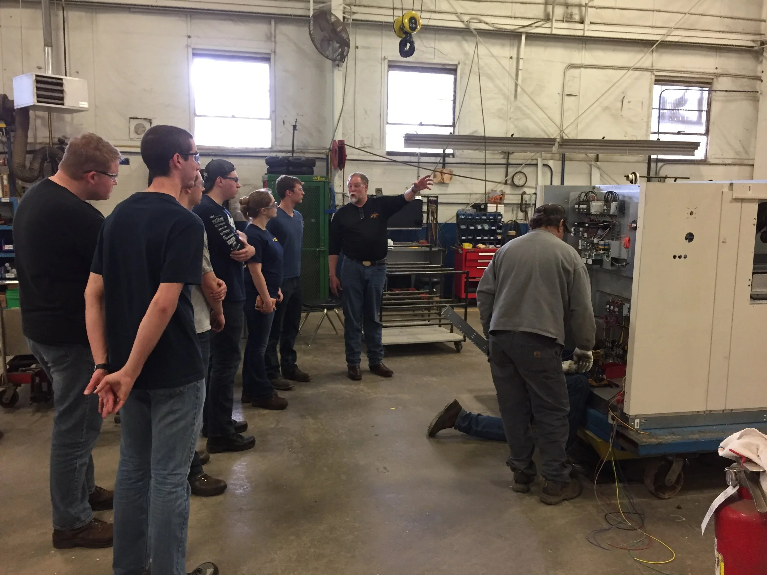 Grove City College Students on Reznor Factory Tour