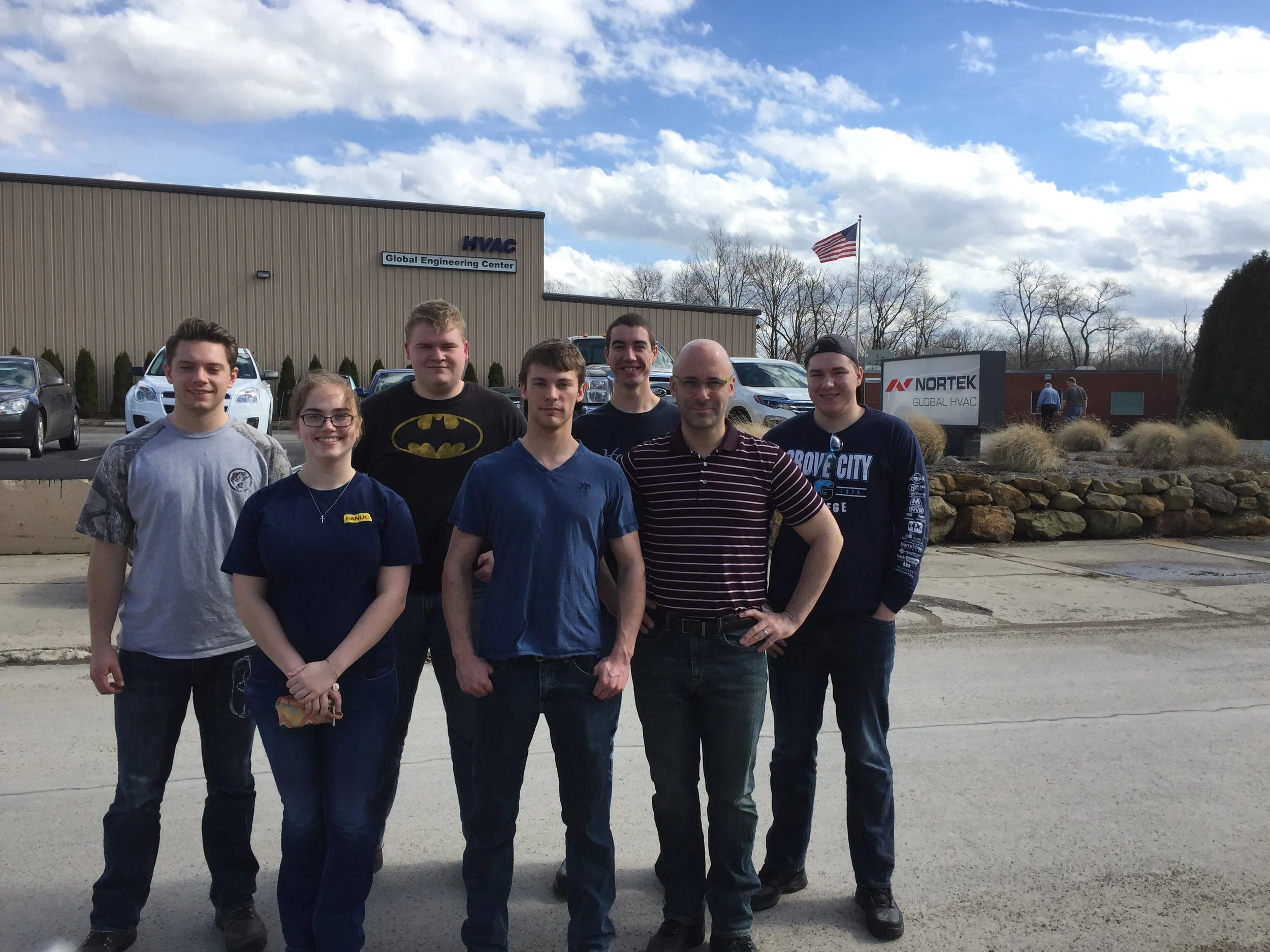 Grove City College Students on Reznor Factory Tour
