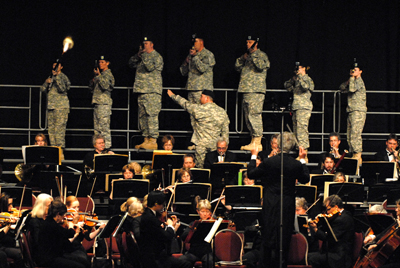 "1812 Overture" with firepower provided by National Guard floodfighting unit