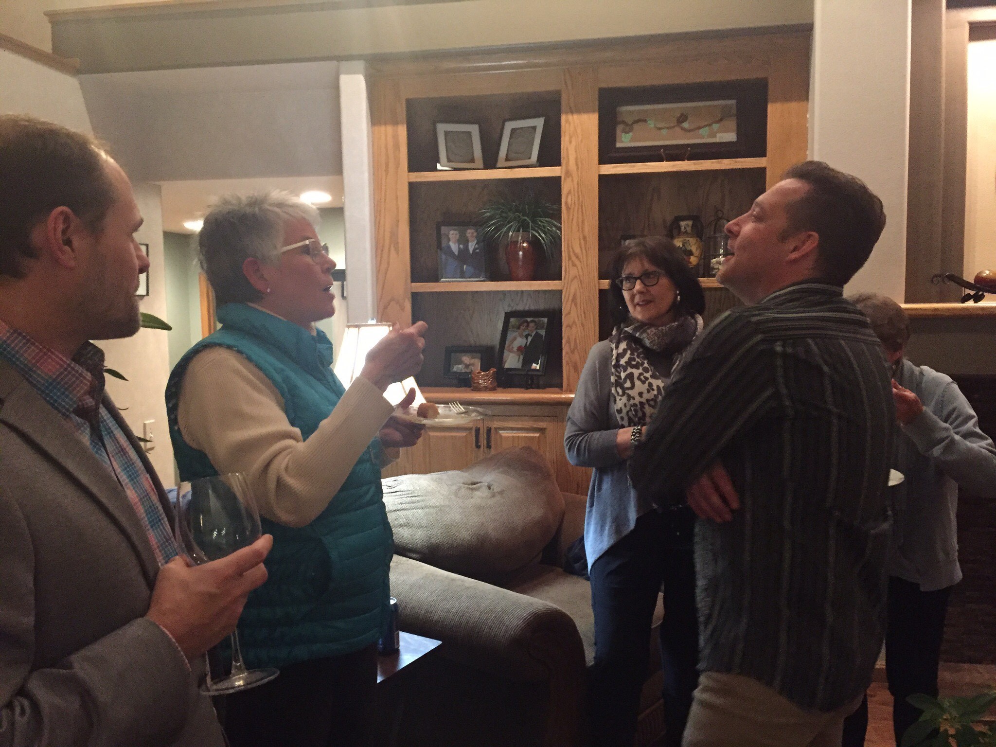 Socializing with FMSO Board members/hosts
