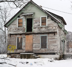 House marked for razing. Photo by Black/Land Project.