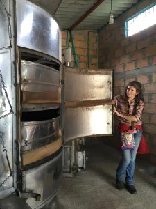 Coffee dryer at El Zafira