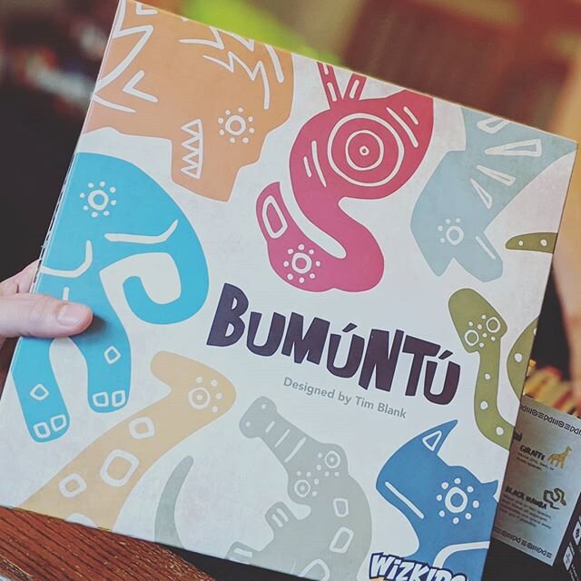 Played a new game tonight: Bumuntu! It's a great light weight game for the family! 
#boardgames 
#wizkids 
#boardgamegeek