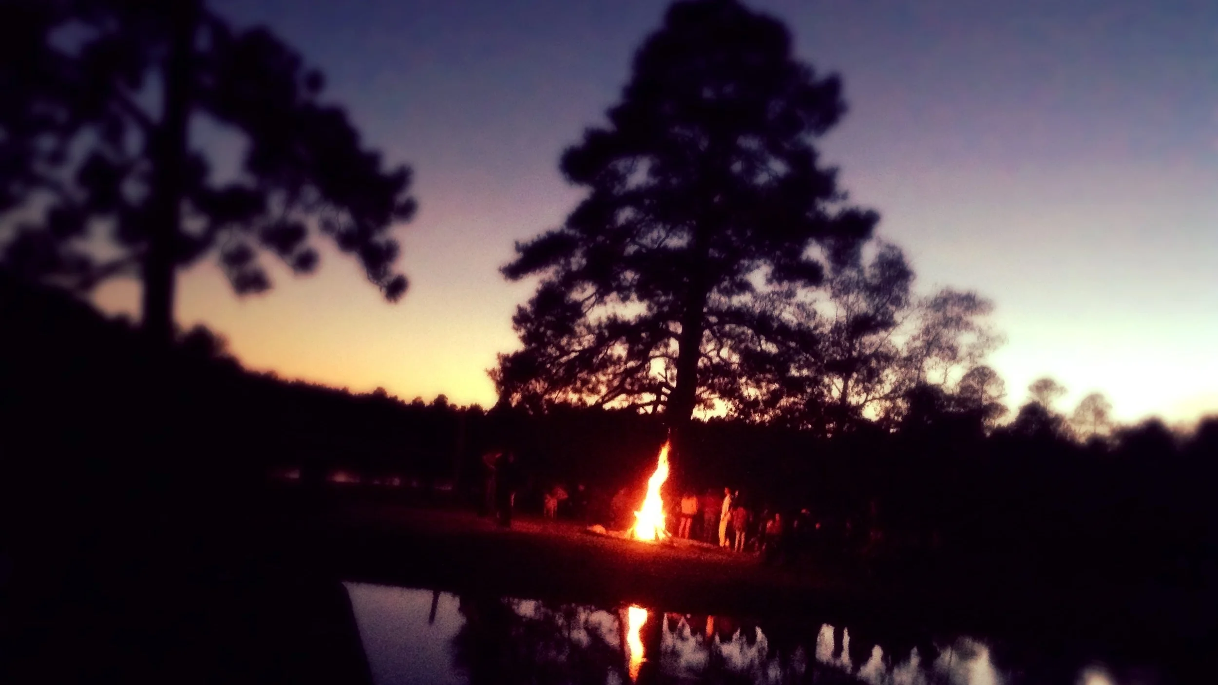 Experience a campfire on our island