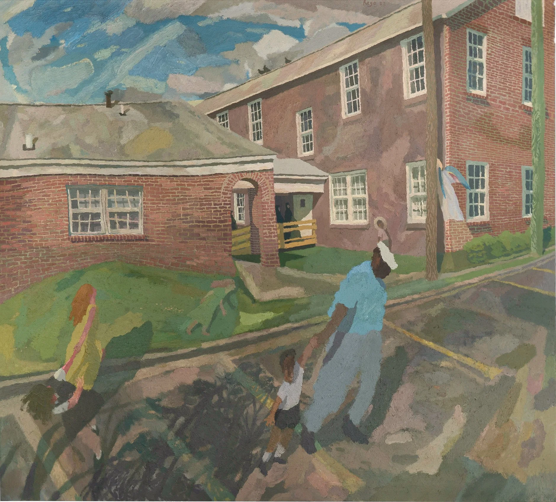 Brian Rego, School Day, 2022-2025. Oil on linen 48 x 54 inches 121.92 x 137.16 cm © Brian Paul Rego Courtesy of the artist and Carver Hill   
