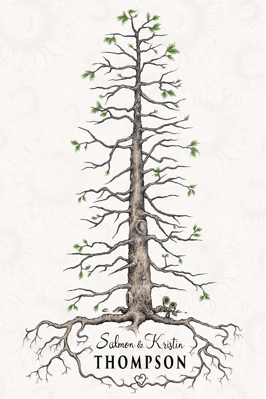 “Guest Tree” for Wedding | Commissioned | Digital