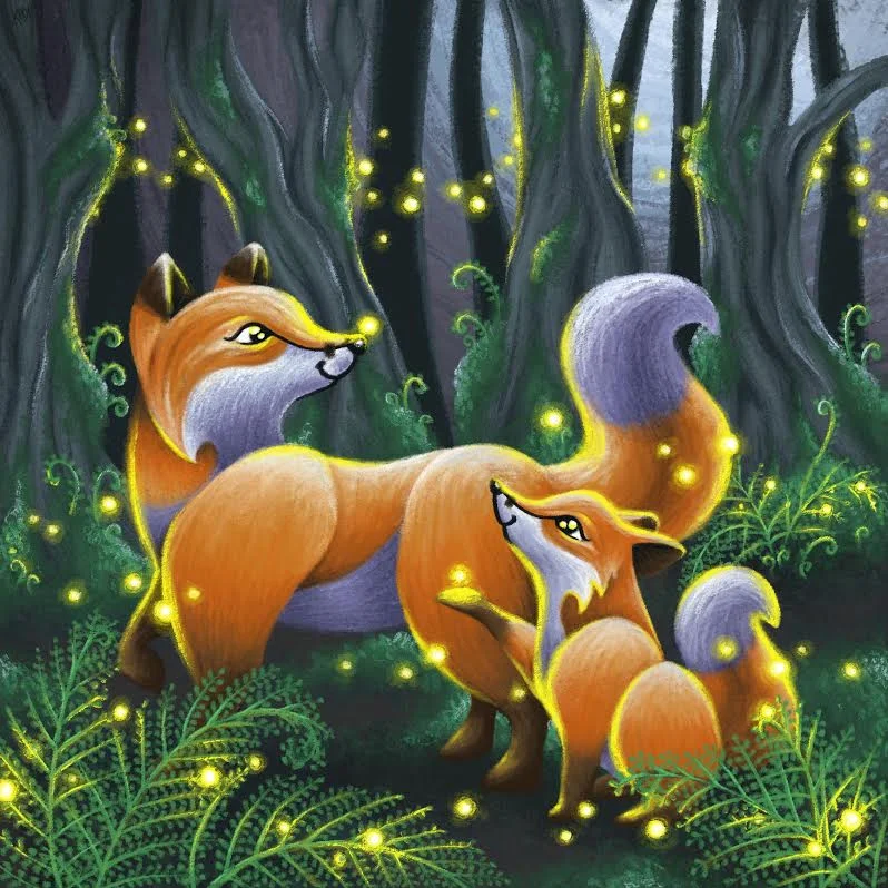 Foxes & Fireflies | Commissioned | Digital
