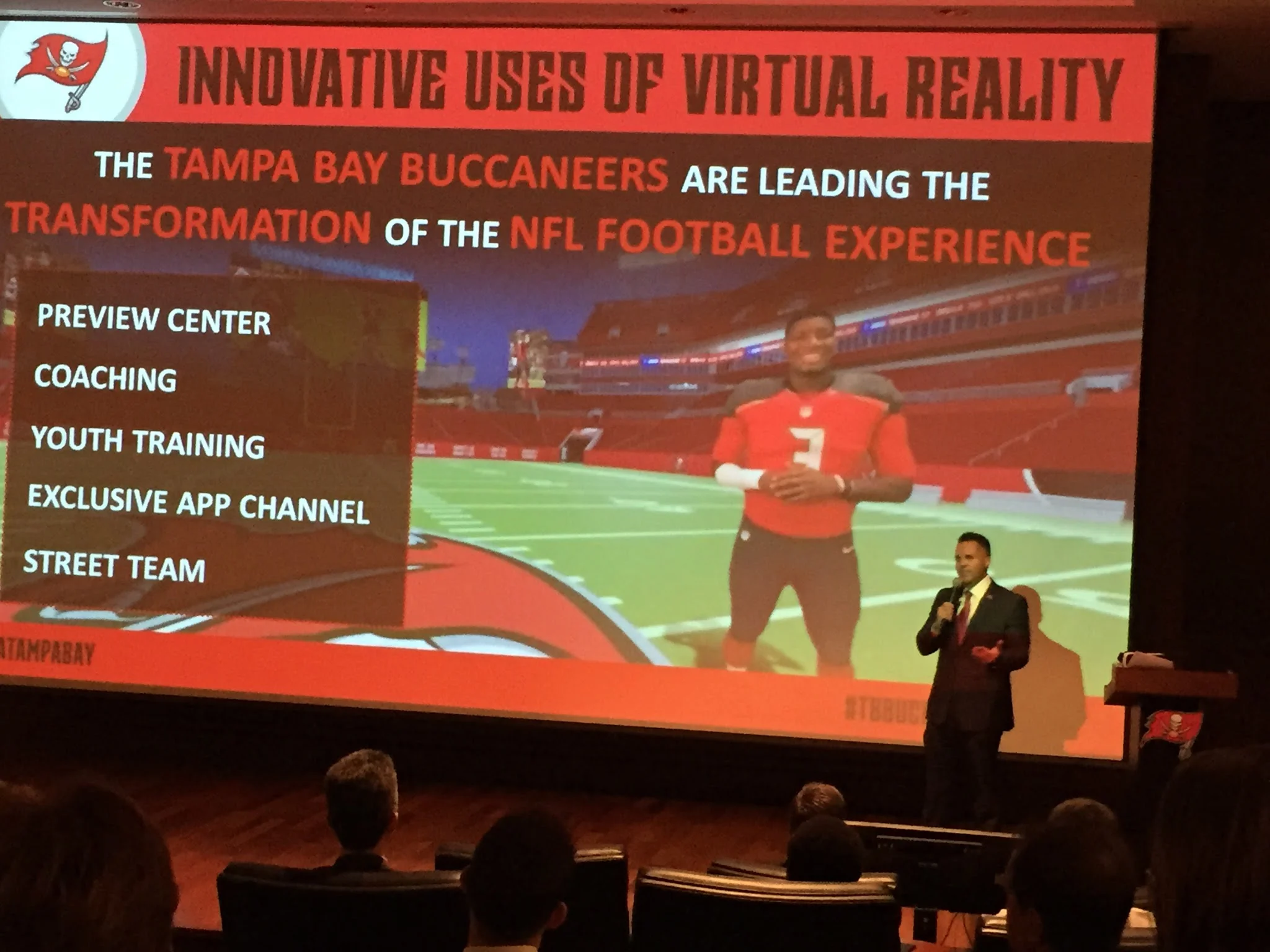 Buccaneers play all the virtual reality angles