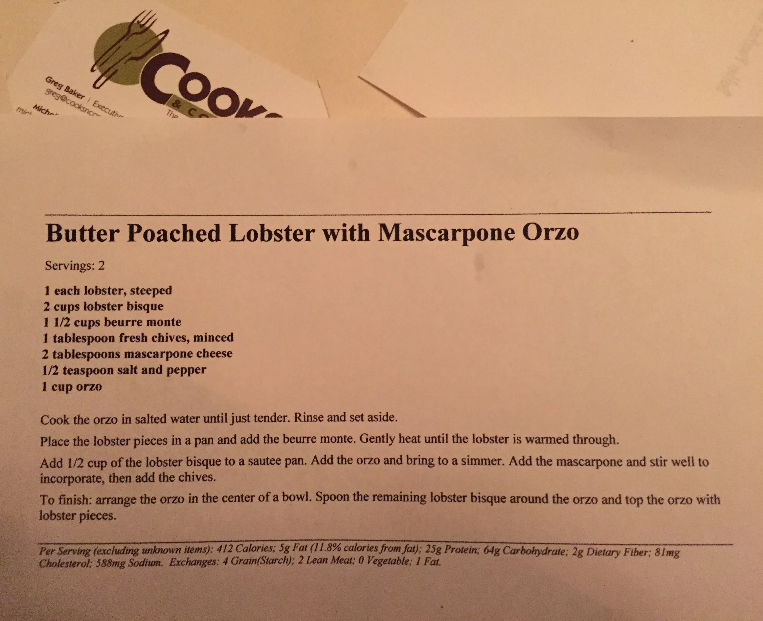 That time the Refinery's Greg Baker gave me a cooking lesson in my tiny kitchen