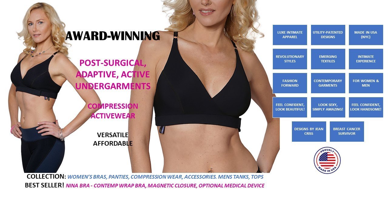 This is why the CRISSCROSS Nina Bra is award-winning!
Shop our utility-patented collection today! #postsurgical #adaptive #active #everyday #luxe #undergarments #affordable #madeinUSA
https://crisscrossintimates.com