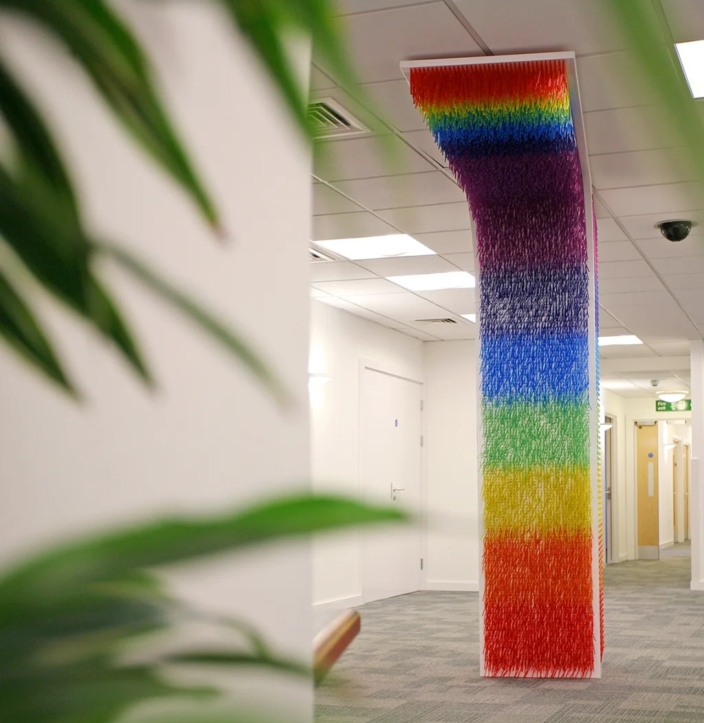 Rainbow pillar cladding