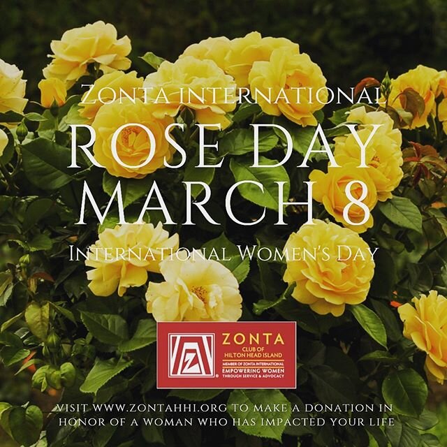 💛 Today we celebrate International Women&rsquo;s Day AND Zonta Rose Day to acknowledge all the incredible women who fight for equality and make powerful impacts in their communities far and wide, in big and small ways. Head to www.zontahhi.org to le