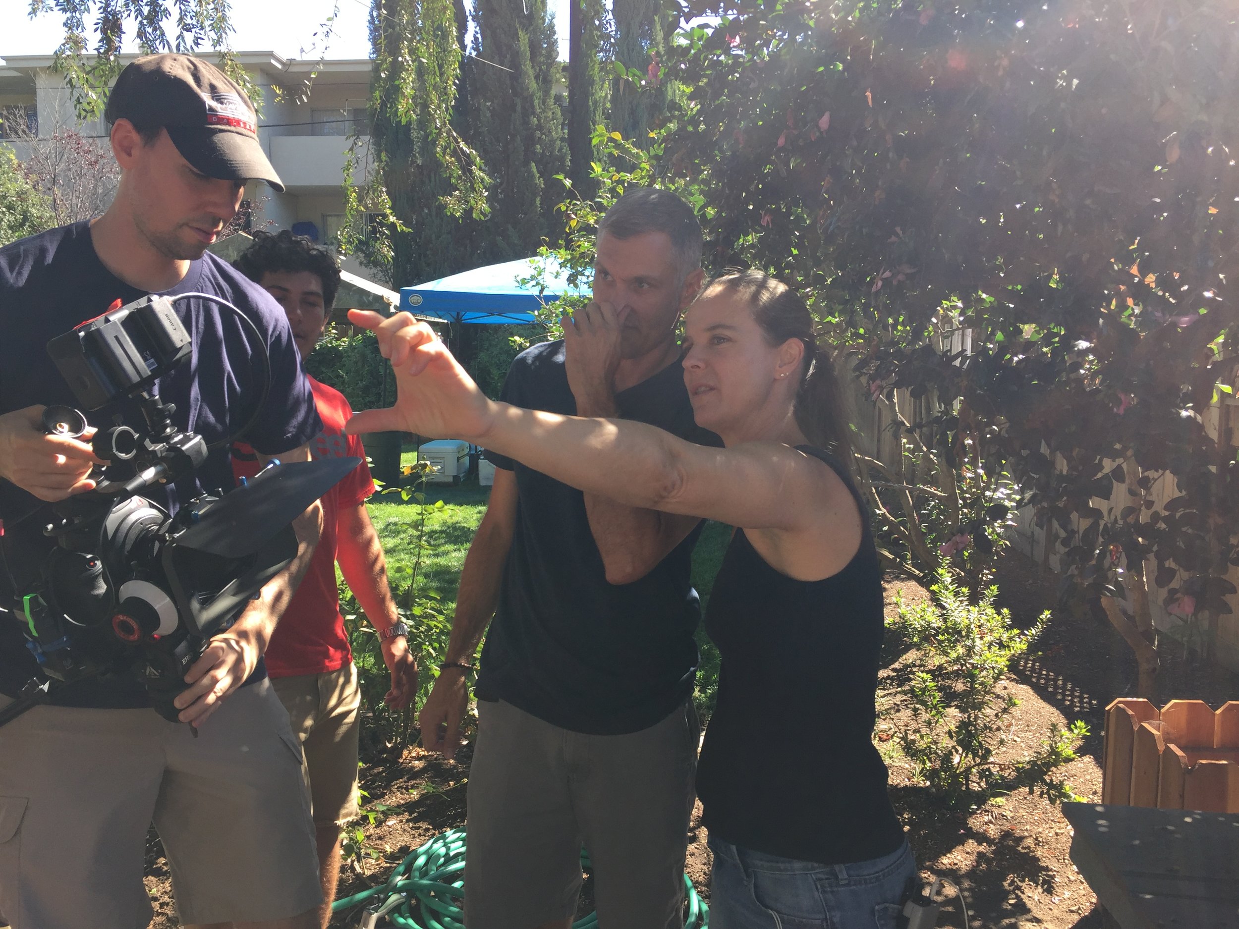 DP Stephan Dalyai and director Monika Petrillo
