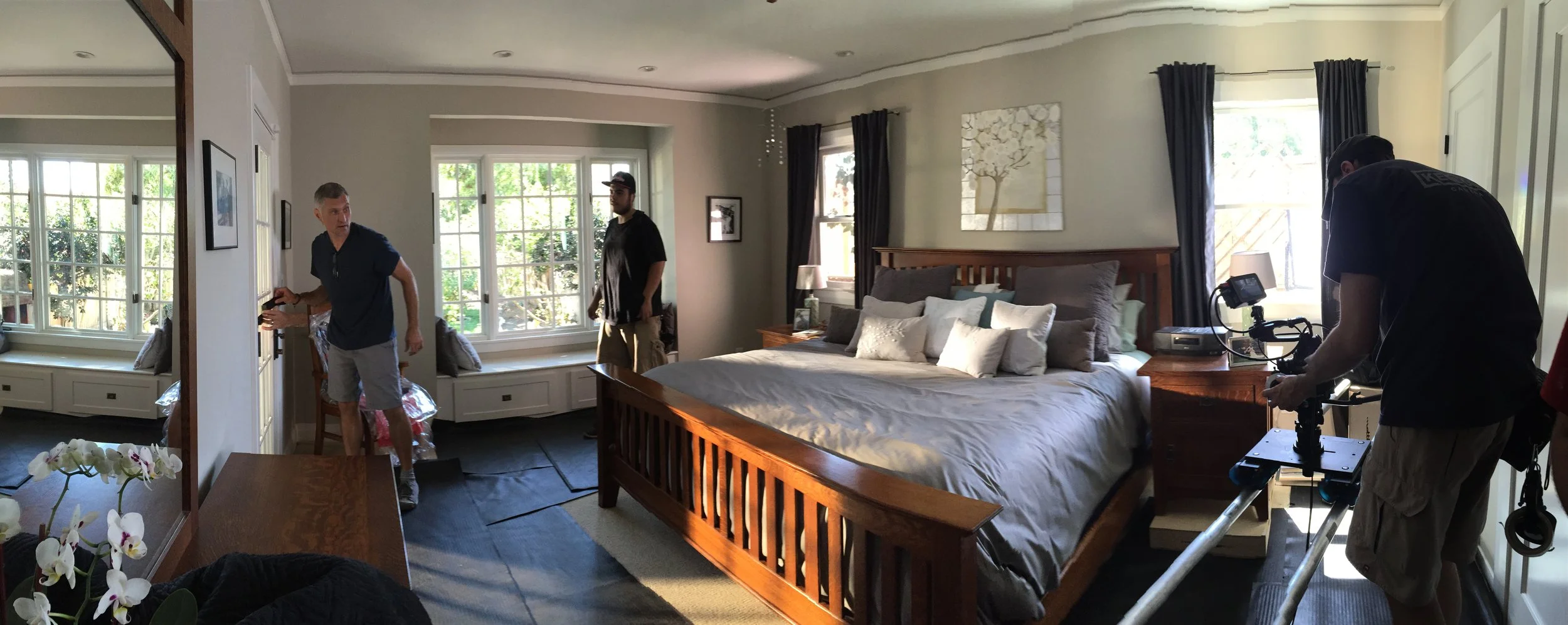 DP Stephan Dalyai lighting a bedroom scene