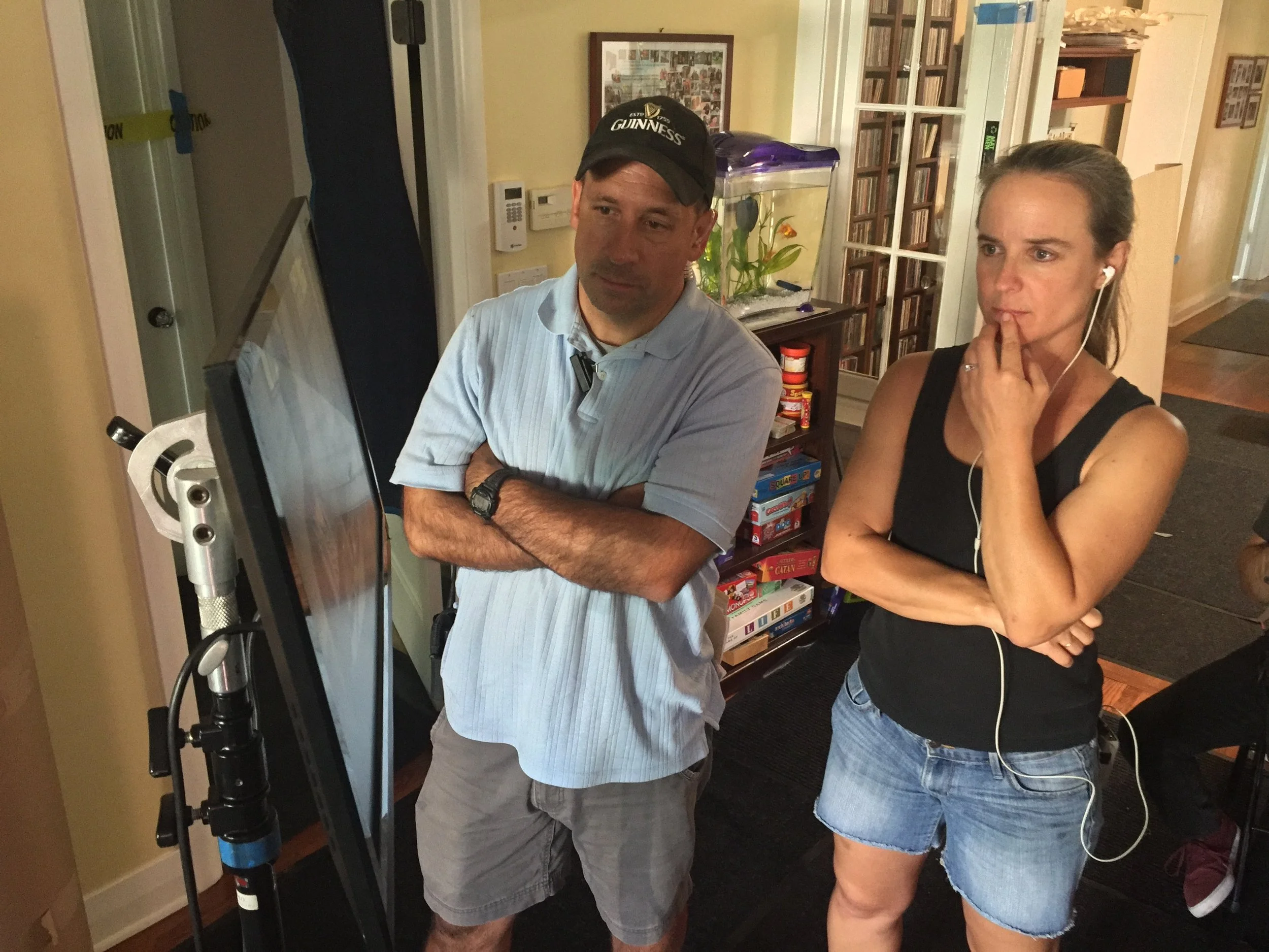 director Monika Petrillo and 1st AD Julian Petrillo