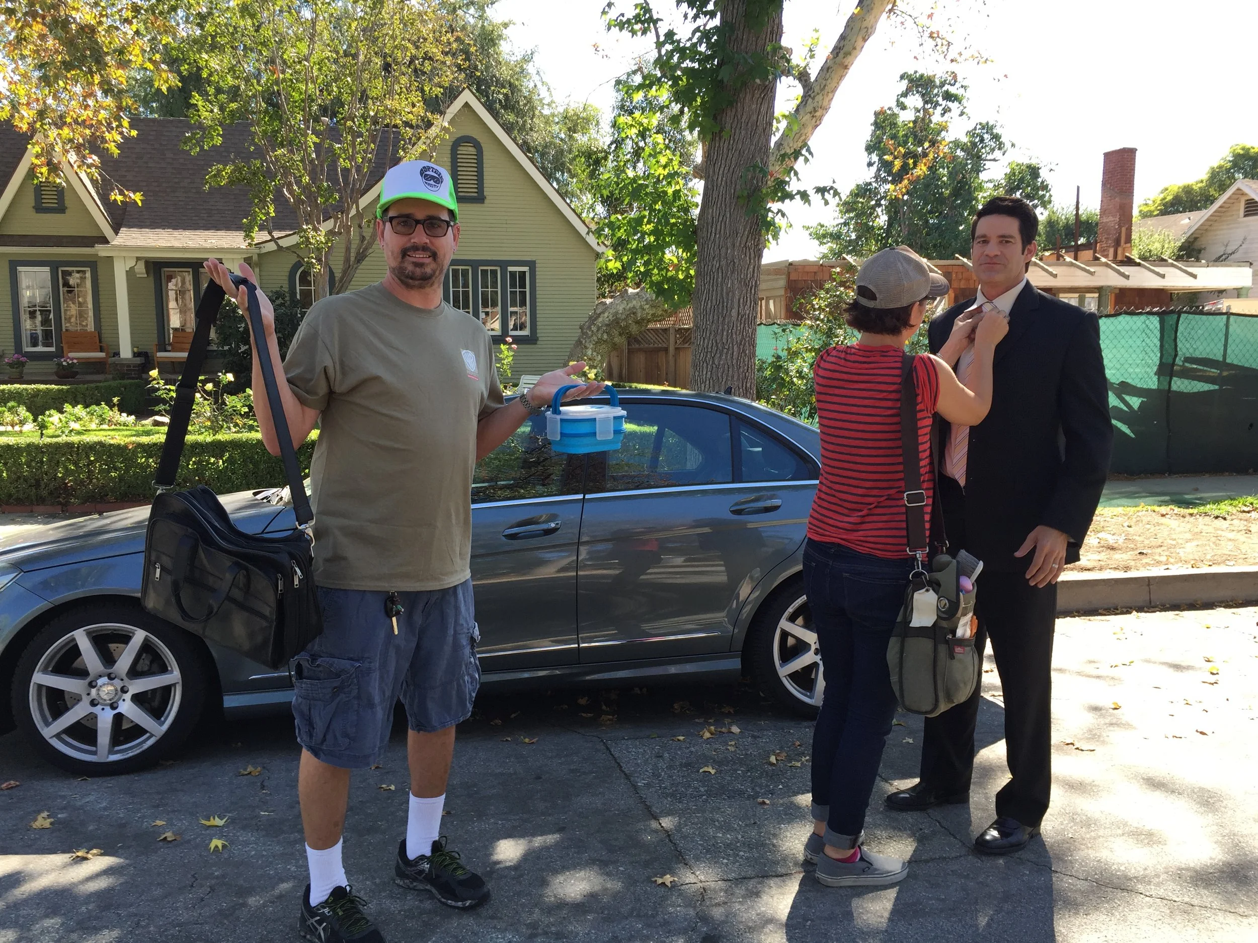 Production Designer Mike Horn, Costume Designer Kelly Jones and actor Michael Chandler