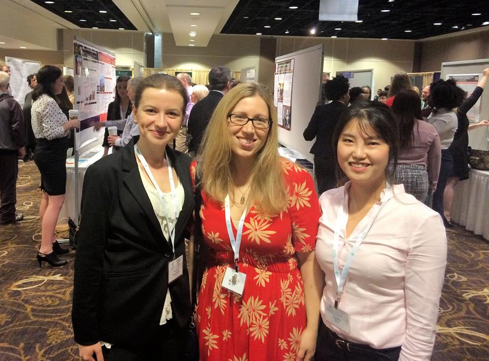 (Left to right) Lera Tsygankova, Janet Boseovski, and Hyelim Shin at the Southeastern Psychological Association Convention