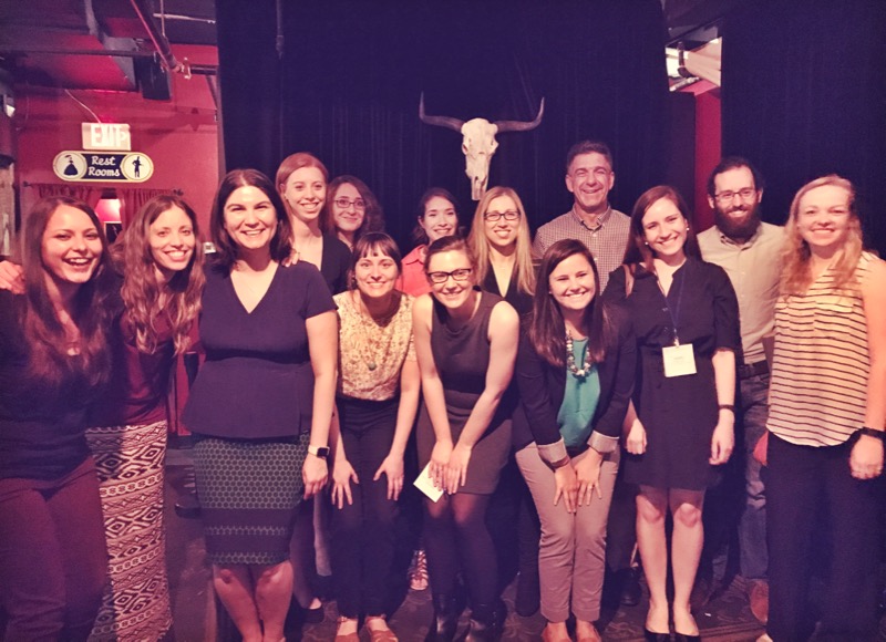  Front row, left to right: Dr. Candace Lapan, Dr. Melissa Rogers, Dr. Stephanie Miller, Alison O'Leary,&nbsp;Kimmy Marble, Jessica Caporaso, Andrea Yuly, and Rachel Croce  &nbsp;Back row, left to right: Dr. Megan Geerdts,&nbsp;Delaney Collyer,&nbsp;K