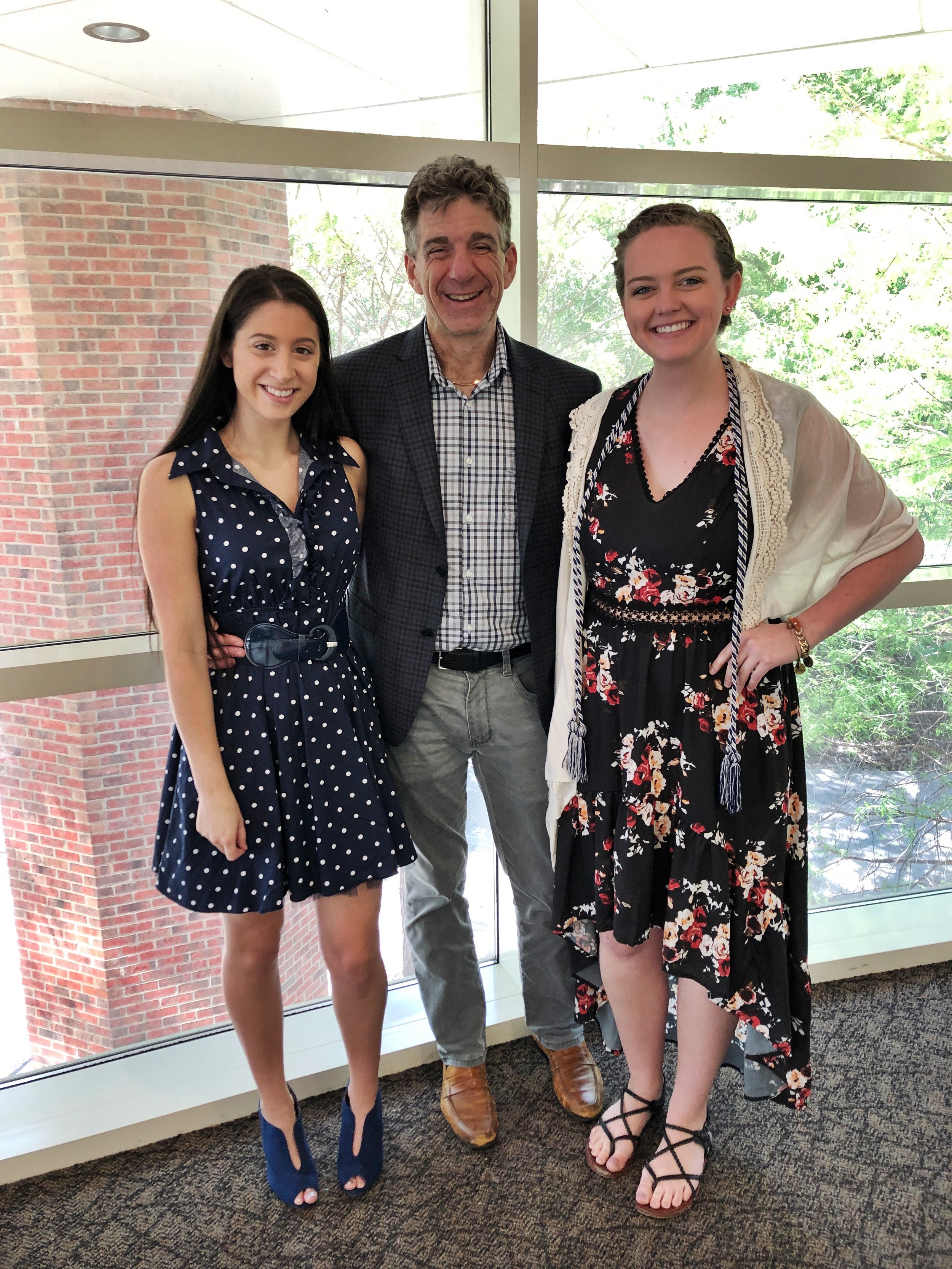 Kestyn, Dr. Marcovitch, and Abby following the Psi Chi Induction Ceremony
