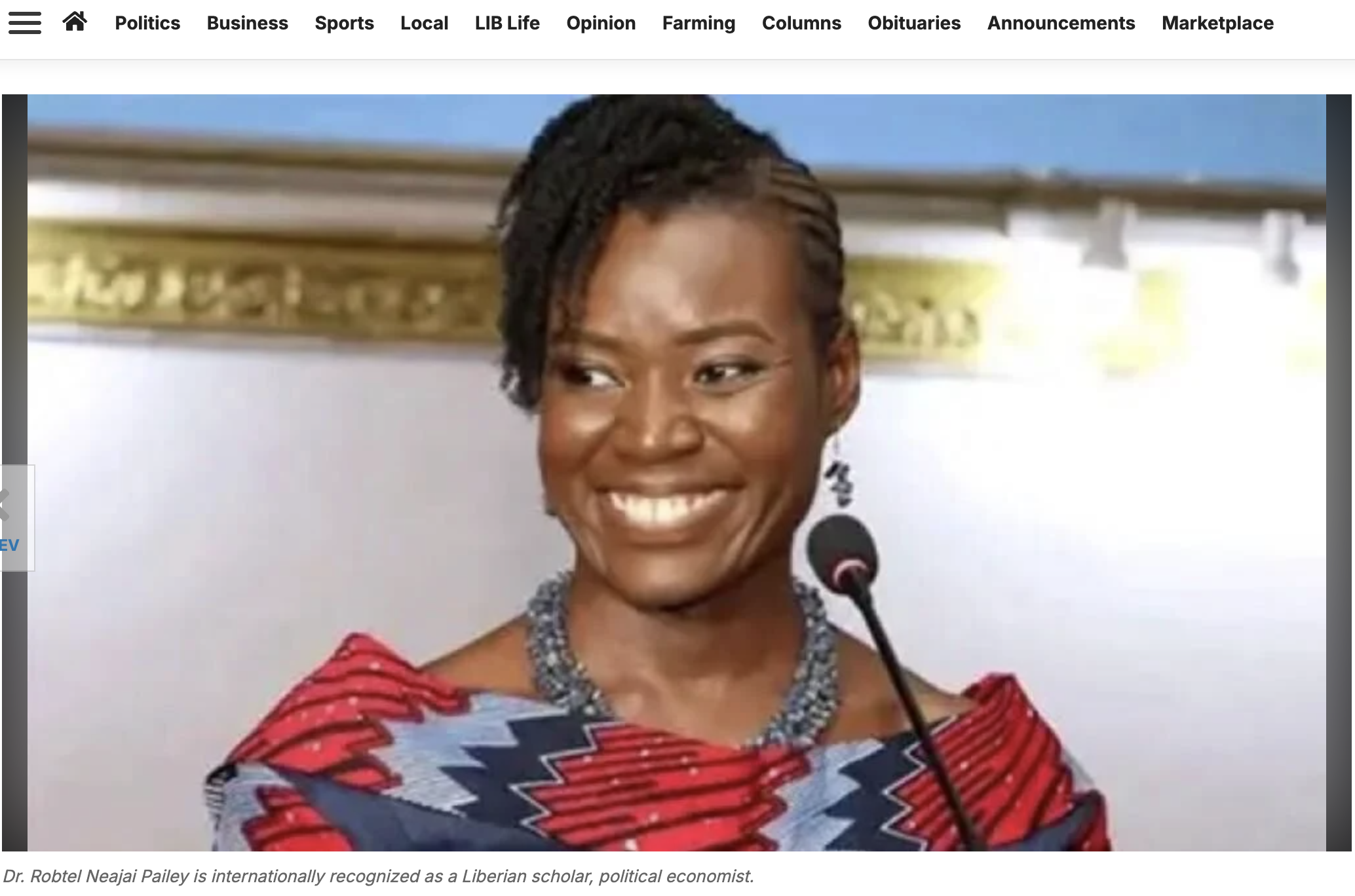 Dr. Pailey Reignites Citizenship Reform, Land Security Debate (Daily Observer-Liberia)