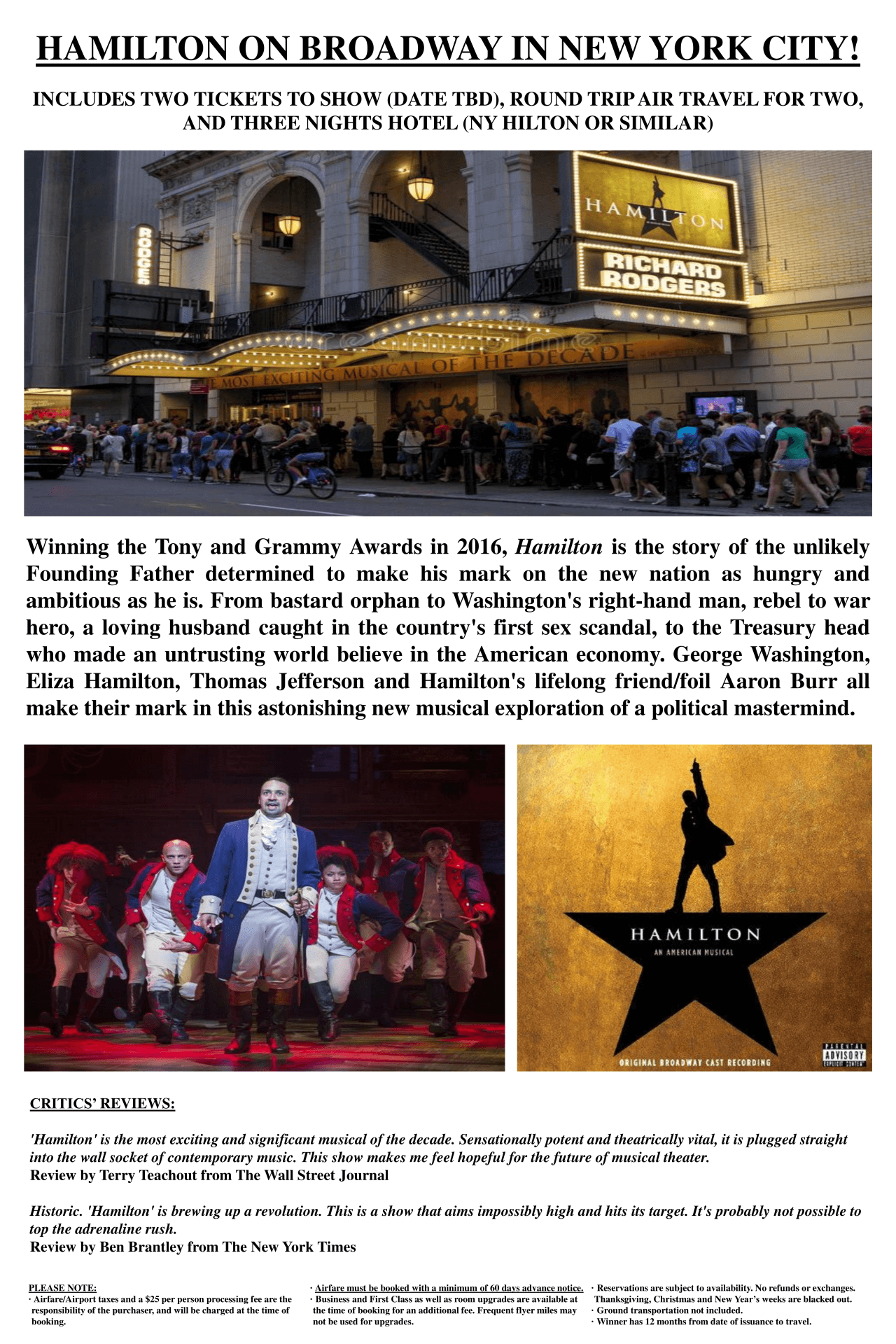 Hamilton On Broadway In NYC